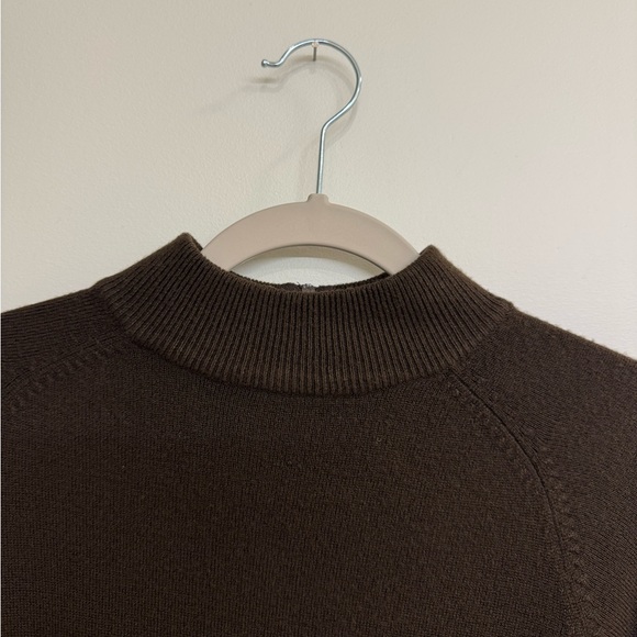 Studio Works Brown Turtleneck Mock Neck Sweater Relaxed Fit - Picture 2 of 7
